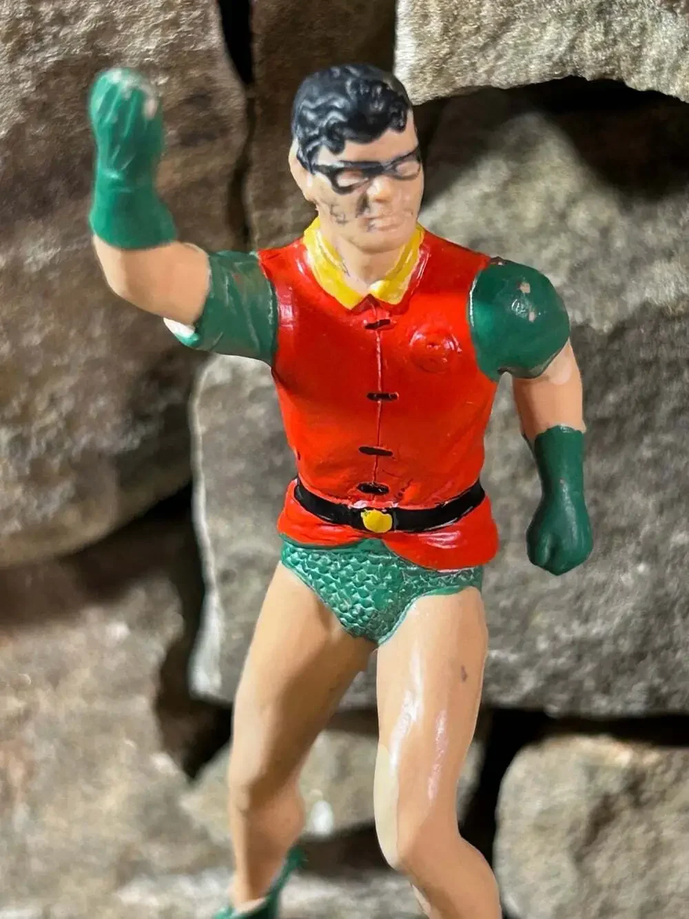 1966 Ideal DC Comics NO Cape Robin Figure